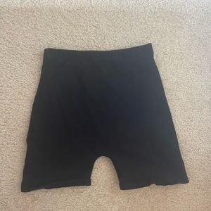 brandy melville black biker shorts